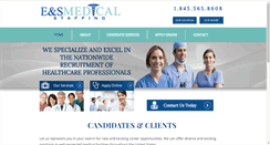 Desktop Screenshot of esmedicalstaffing.com